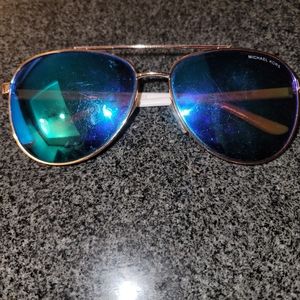 Womens  Blue Michael Kors sunglasses and case